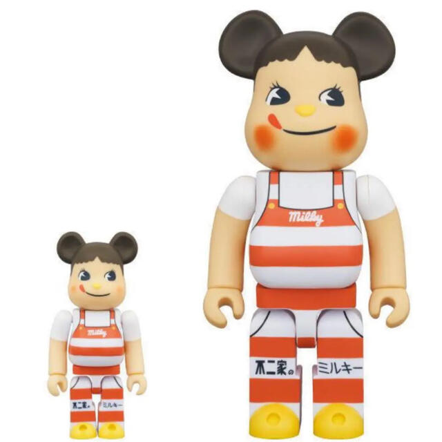 BE@RBRICK ペコちゃん ミルキー三角帽子デザイン 100％ ＆ 400