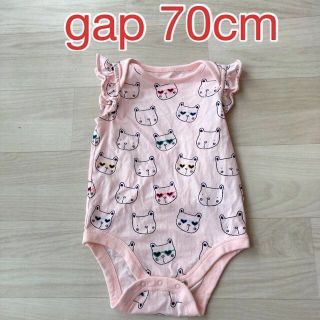 ベビーギャップ(babyGAP)のgap 70cm (6-12m) ロンパース　ピンク(ロンパース)