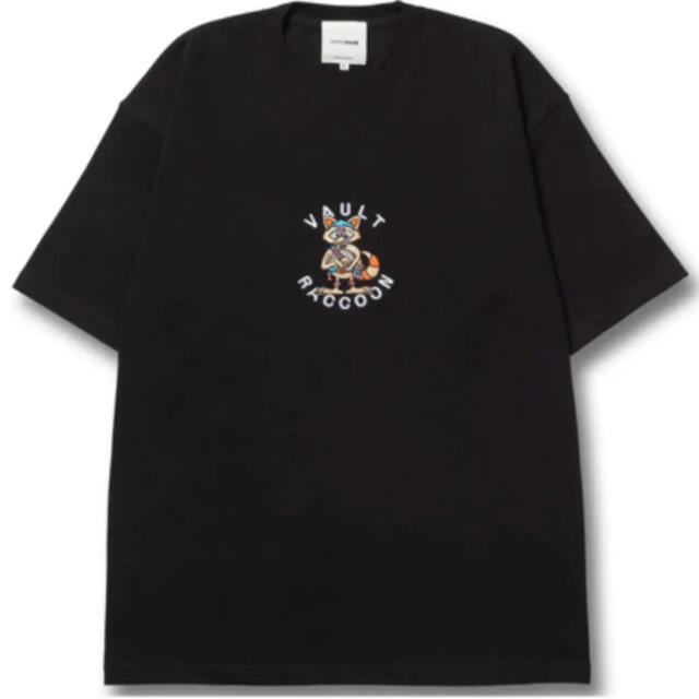 vaultroom CRAZY RACCOON Tシャツ 黒 L ステッカー付きの通販 by FP｜ラクマ