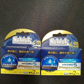 Schick 5枚刃ハイドロ5 プレミアム　4個セット　2個入り×2(カミソリ)