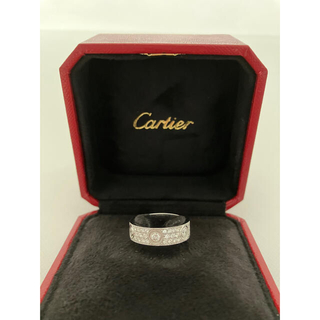 カルティエ(Cartier)のカルティエ　ラブリング　フルダイヤ　アフターダイヤ　52(リング(指輪))