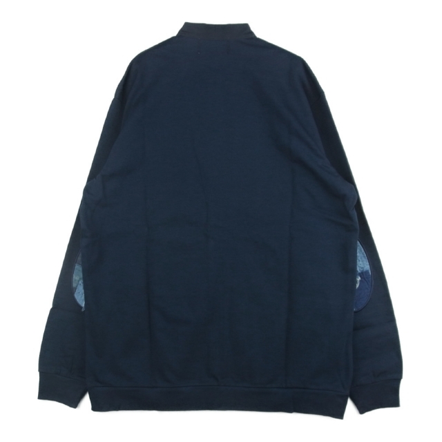 クオン KUON 112CS021901 BORO Patched Cardigan ボロ エルボーパッチ カーディガン ネイビー系 M【新古品】【未使用】