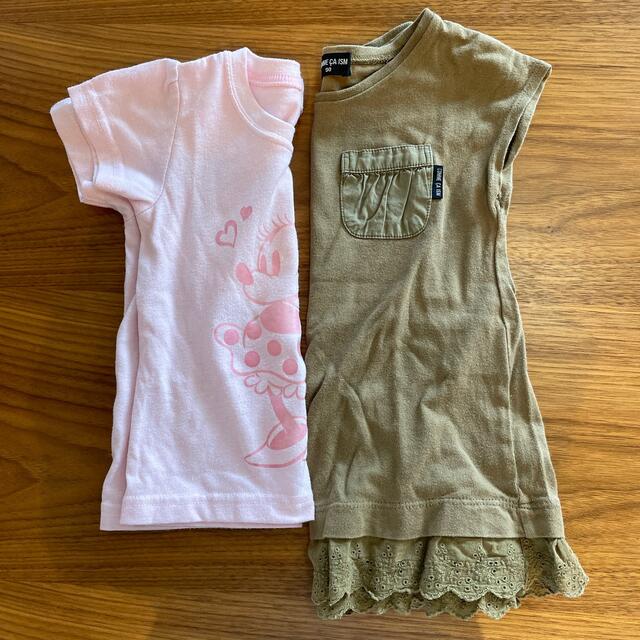 COMME CA ISM(コムサイズム)のブランド子供服 2枚セット90㎝ Tシャツ キッズ/ベビー/マタニティのキッズ服女の子用(90cm~)(Tシャツ/カットソー)の商品写真