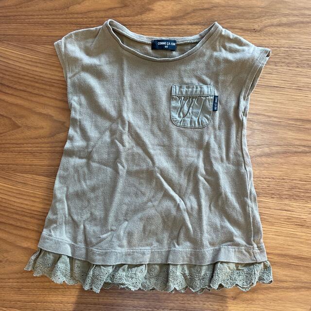 COMME CA ISM(コムサイズム)のブランド子供服 2枚セット90㎝ Tシャツ キッズ/ベビー/マタニティのキッズ服女の子用(90cm~)(Tシャツ/カットソー)の商品写真