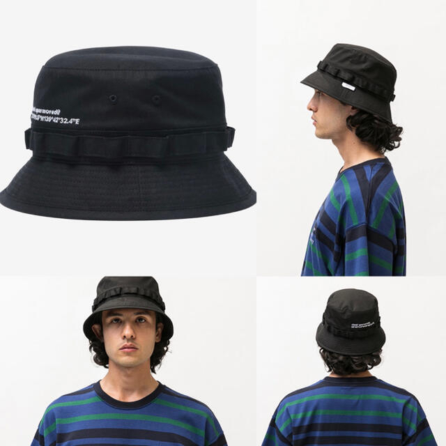 WTAPS 22ss JUNGLE HAT 02 / BLACK Mメンズ