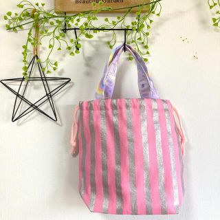 ゆめかわ♡ユニコーン♡持ち手付き巾着☺︎⑭(その他)