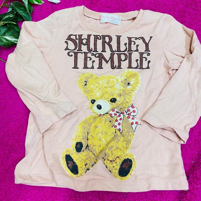 Shirley Temple(シャーリーテンプル)の女の子　シャーリーテンプル　くまさん　長袖　シャツ　ロンT 100  キッズ/ベビー/マタニティのキッズ服女の子用(90cm~)(Tシャツ/カットソー)の商品写真