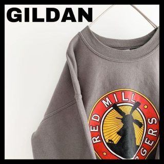 ギルタン(GILDAN)のGILDAN 90s スウェット トレーナー ビッグプリント 古着 風車ロゴ(スウェット)