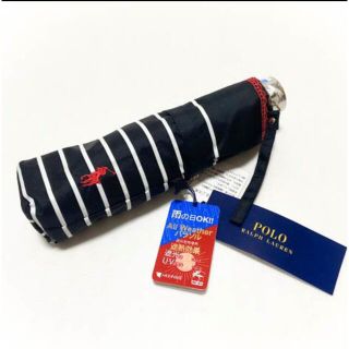 ポロラルフローレン(POLO RALPH LAUREN)の新品⭐️  POLO ラルフローレン　一級遮光　遮熱　晴雨兼用日傘　折りたたみ傘(傘)