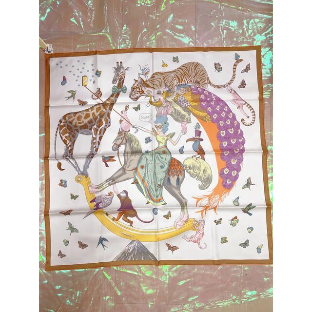 本物の商品一覧 Hermes Story scarf 90*90 エルメス スカーフ カレ