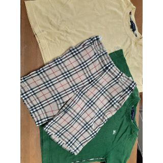 バーバリー(BURBERRY)のBURBERRY110 チェックパンツ Tシャツ3枚セット(パンツ/スパッツ)