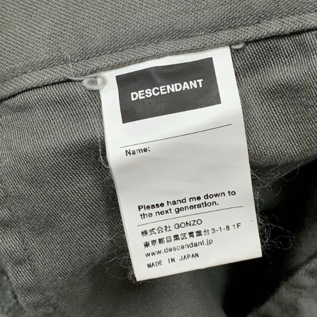 DESCENDANT(ディセンダント)のDESCENDANT ディセンダント DAN CUT OFF TROUSERS メンズのパンツ(ワークパンツ/カーゴパンツ)の商品写真