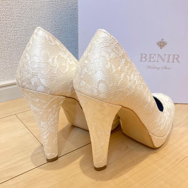 ベニルBENIR ウェディングシューズ　美品　36 23.5cm 12cmヒール レディースの靴/シューズ(ハイヒール/パンプス)の商品写真