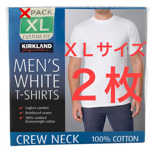 コストコ(コストコ)のコストコ  カークランド   XLサイズ  Tシャツ 白 2枚組(Tシャツ/カットソー(半袖/袖なし))