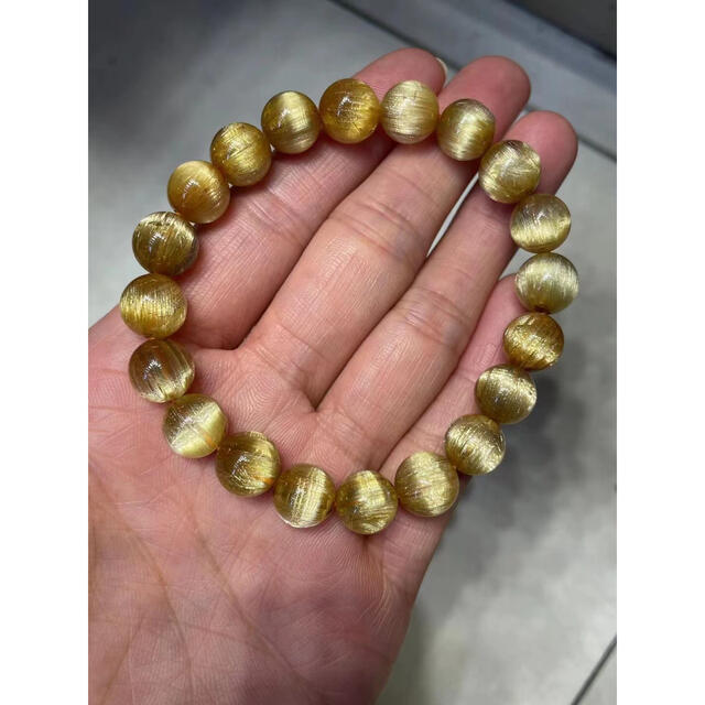 の販売 ⭐︎【天然】タイチンルチルクオーツ ブレスレット 9.5mm