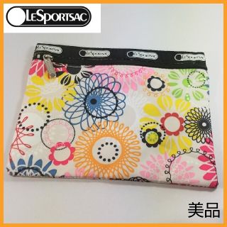 レスポートサック(LeSportsac)の【美品】LeSportsac レスポートサック ポーチ 花柄 カラフル(ポーチ)