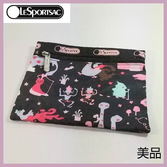 LeSportsac(レスポートサック)の【美品】LeSportsac レスポートサック ポーチ マルチカラー レディースのファッション小物(ポーチ)の商品写真