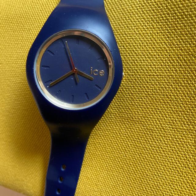 ice watch ネイビー★電池交換済み★ レディースのファッション小物(腕時計)の商品写真