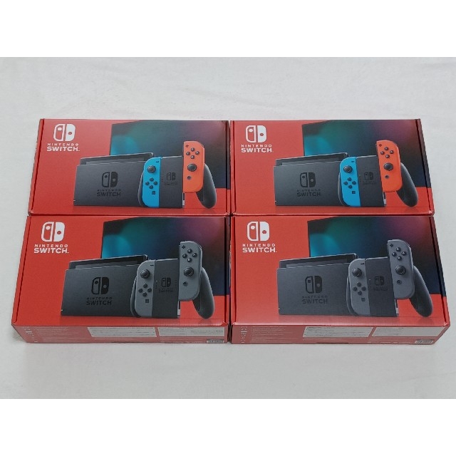 新品未開封 Switch 本体 4台 バッテリー強化モデル