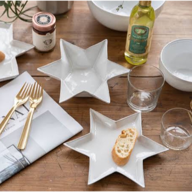 Astier de Villatte 星 Étoile デザート皿 Astier de Villatte 星 Étoile デザート皿