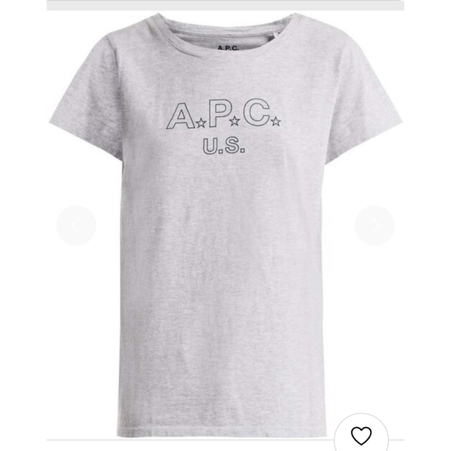 A.P.C(アーペーセー)の値下げしました❗️A.P.C Us Star ロゴ　Tシャツ　レディース　夏服 レディースのトップス(Tシャツ(半袖/袖なし))の商品写真