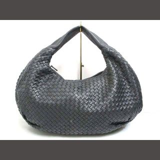 ボッテガヴェネタ(Bottega Veneta)のボッテガヴェネタ イントレチャート ハンド バッグ 黒 ブラック 232500(ハンドバッグ)