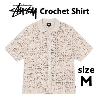 STUSSY CROCHET SHIRT  Lサイズ