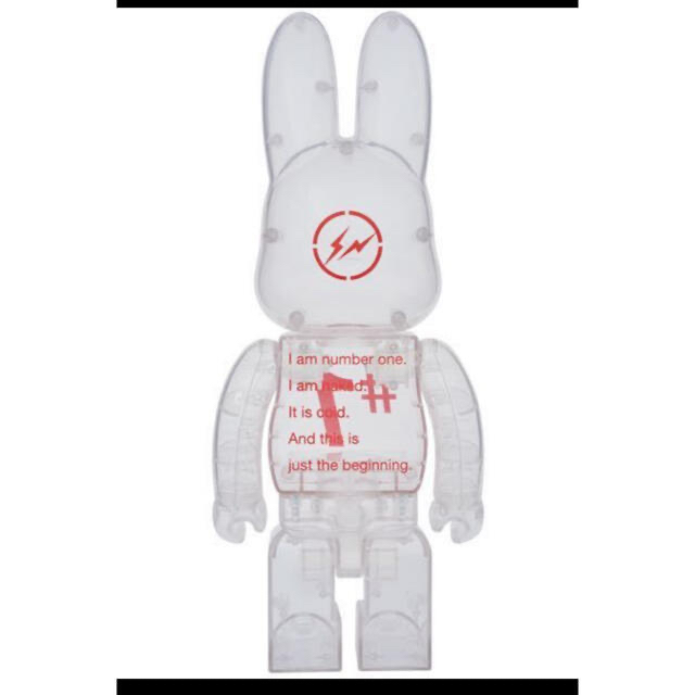 BE@RBRICK(ベアブリック)のR@BBRICK fragment design 400％ 100%  エンタメ/ホビーのフィギュア(その他)の商品写真