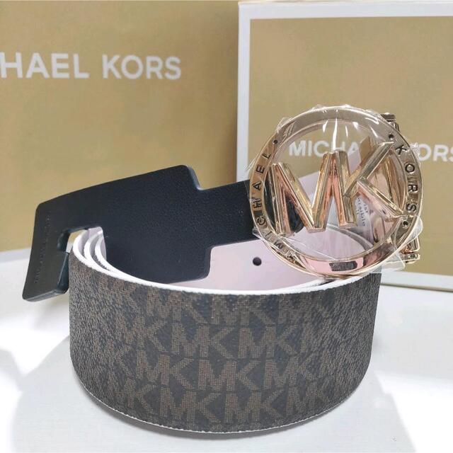 Michael Kors(マイケルコース)の人気★マイケルコース ロゴ入り リバーシブル ベルト レディース Sサイズ レディースのファッション小物(ベルト)の商品写真