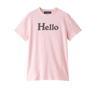 マディソンブルー(MADISONBLUE)のマディソンブルー　Tシャツ　ピンク　ロゴ　Hello(Tシャツ(半袖/袖なし))