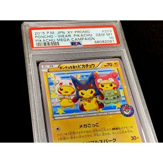 PSA10 ポンチョを着たピカチュウ　メガごっこ PROMO　プロモ　XY