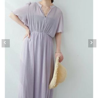 ナチュラルクチュール(natural couture)の専用！！ナチュラルクチュール総プリーツフレア袖ワンピース(ロングワンピース/マキシワンピース)