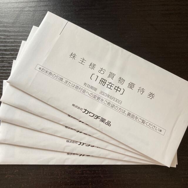 新色登場 カワチ薬品 株主優待券25000円分 チケット | bca.edu.gr