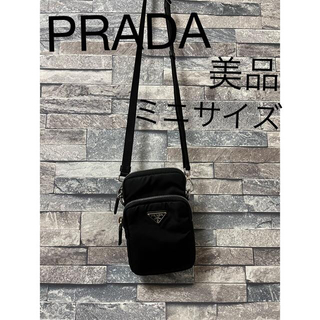 プラダ(PRADA)のPRADA プラダ ショルダーバッグ　ミニバック　ポーチ　黒(ショルダーバッグ)