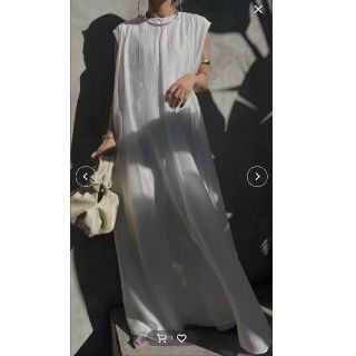 アメリヴィンテージ(Ameri VINTAGE)のアメリ MEDI 2WAY CURTAIN ROMPERS   ホワイト トール(オールインワン)