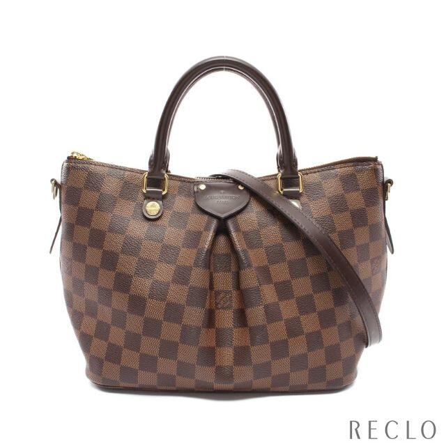 【年中無休】 LOUIS VUITTON - シエナPM ダミエエベヌ ハンドバッグ PVC レザー ブラウン 2WAY ハンドバッグ