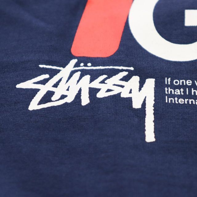 新品/未使用 ステューシー Tシャツ 長袖 メンズ モアイ 綿 STUSSY46身幅