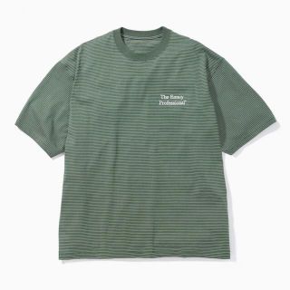 ワンエルディーケーセレクト(1LDK SELECT)のennoy Border T-Shirt  GREEN × WHITE Lサイズ(Tシャツ/カットソー(半袖/袖なし))