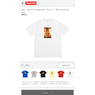 シュプリーム(Supreme)の即完売コラボ シュプリーム　フォト　Tシャツ　コラボ(Tシャツ/カットソー(半袖/袖なし))