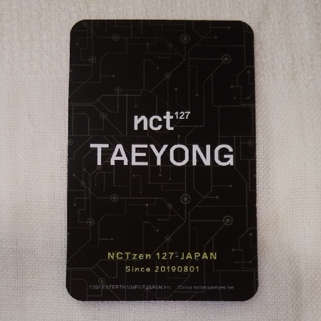 NCT127 テヨン fc トレカ エンタメ/ホビーのタレントグッズ(アイドルグッズ)の商品写真