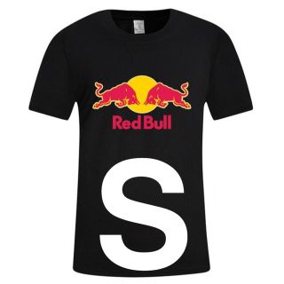 【限定カラー】レッドブル　フロントロゴ　半袖Tシャツ　黒　ブラック　S(Tシャツ/カットソー(半袖/袖なし))