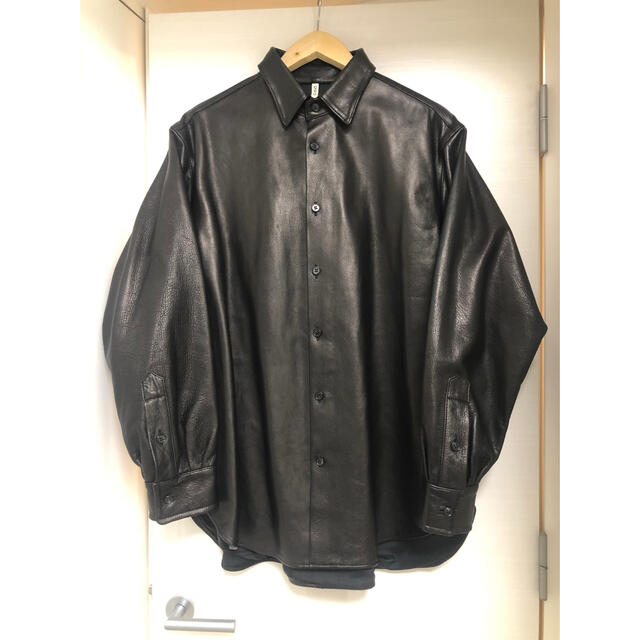 wagamama別注ccu smart crazy leather shirts-