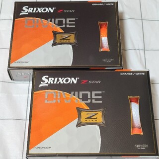 スリクソン(Srixon)のスリクソン Z-STAR DIVIDE （オレンジ/ホワイト） 2ダース(その他)