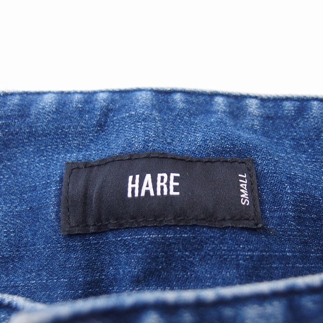 HARE(ハレ)のハレ HARE デニム ジーンズ ストレッチ パンツ カットオフ ティアード S レディースのパンツ(その他)の商品写真