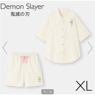 ジーユー(GU)のGU パジャマ(半袖&ショートパンツ)Demon Slayer XL(パジャマ)