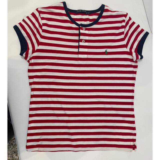 ラルフローレン　ボーダーTシャツ　赤×白×紺