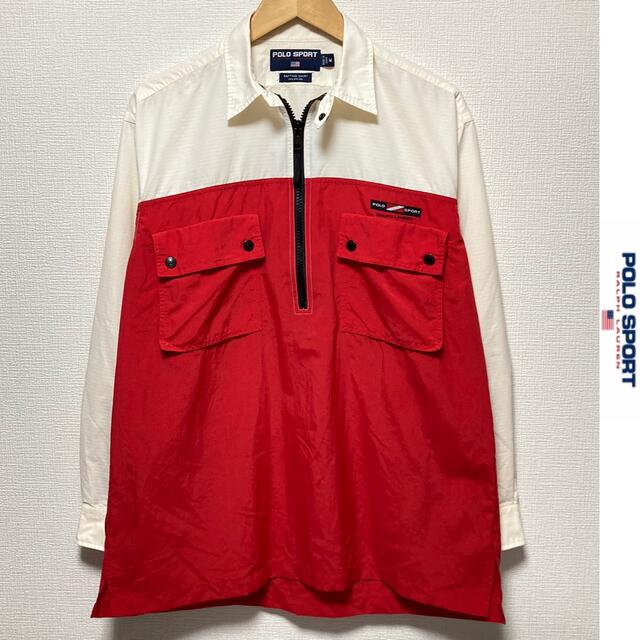 90's POLO SPORT ハーフジップ ナイロンジャケット