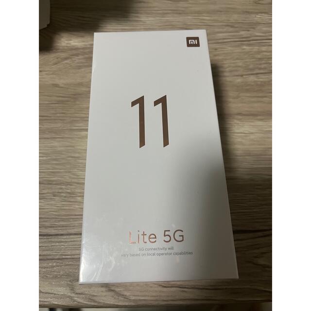 スマートフォン本体Xiaomi Mi11lite 11 lite 5g 6GB/128GB 黒