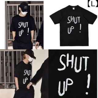 BTS V 着用 TARKET SHUT UP T-shirts【黒/L】(Tシャツ/カットソー(半袖/袖なし))