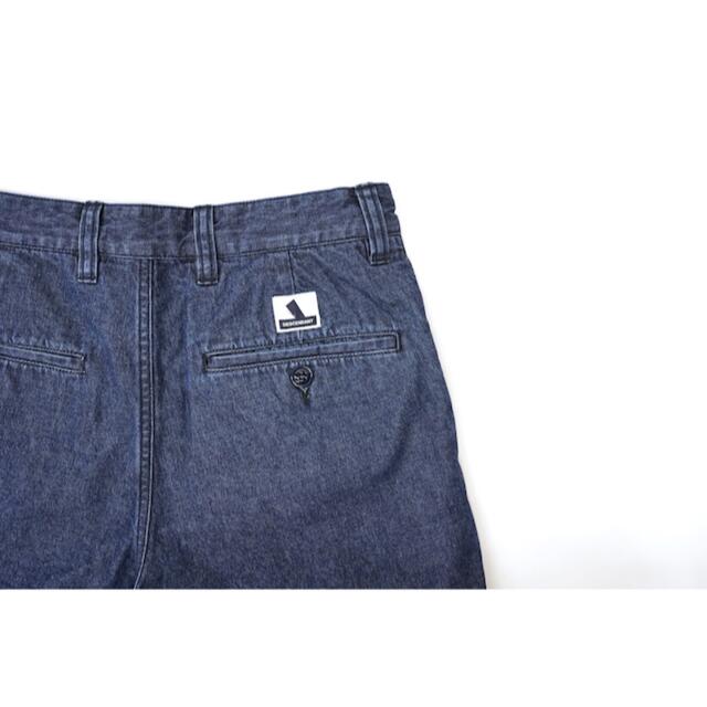 DESCENDANT(ディセンダント)のDESCENDANT DC-6 DENIM SHORTS INDIGOサイズ2 メンズのパンツ(ショートパンツ)の商品写真